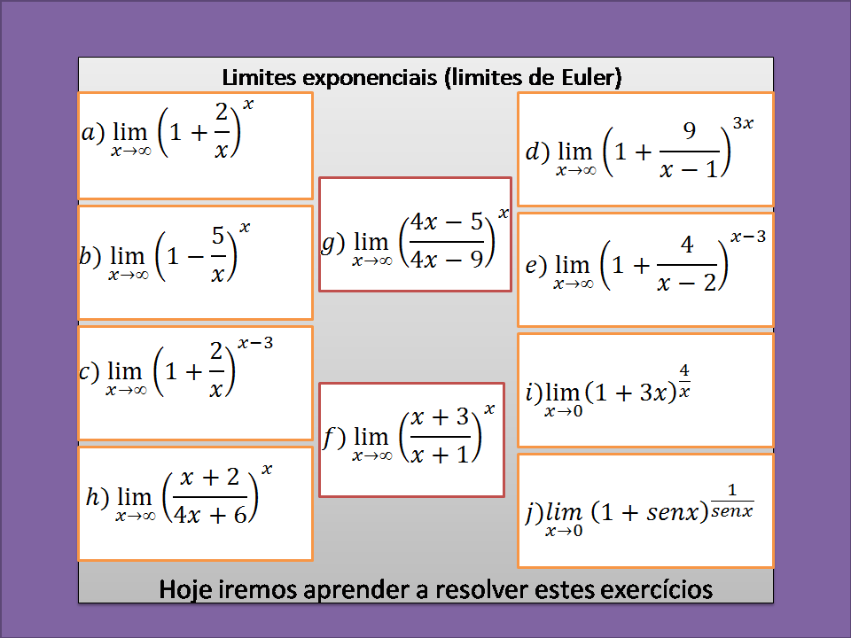 Limite exponencial (limite de Euler)