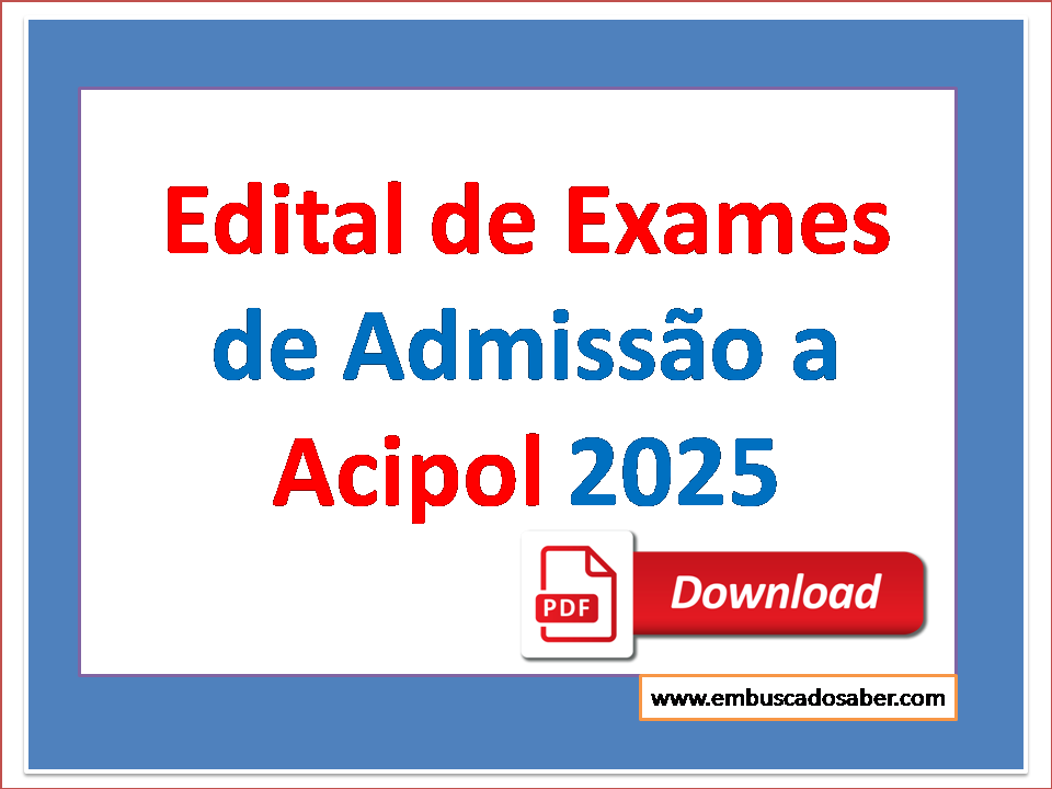 Edital Acipol 2025