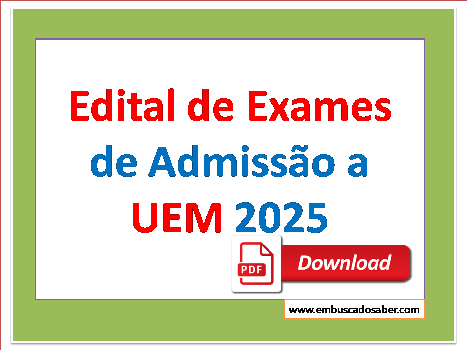 Edital UEM 2025