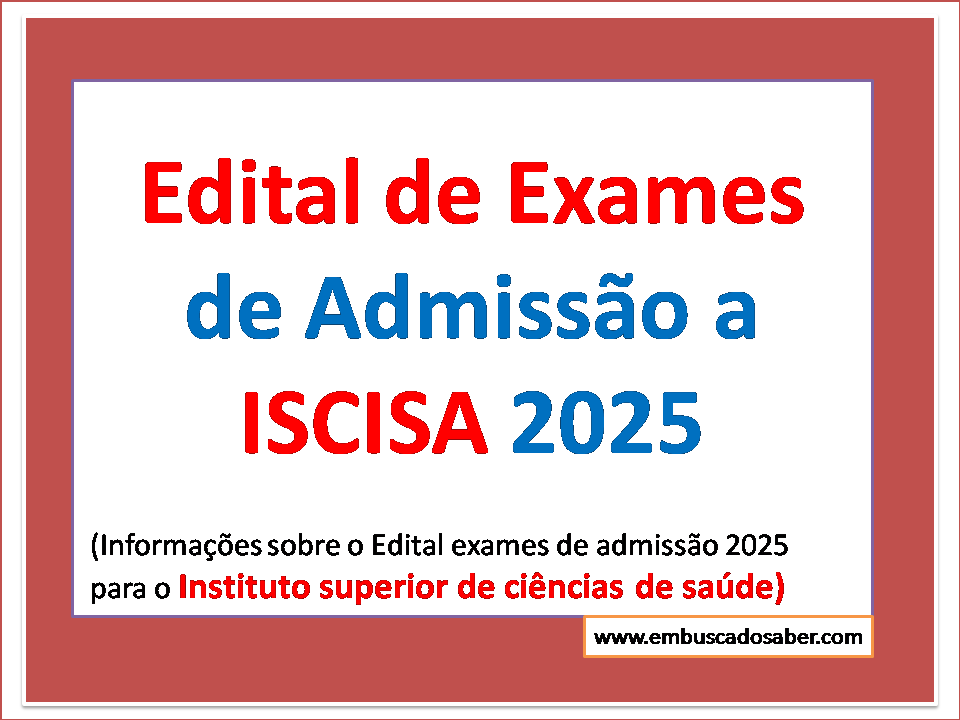 Edital ISCISA 2025