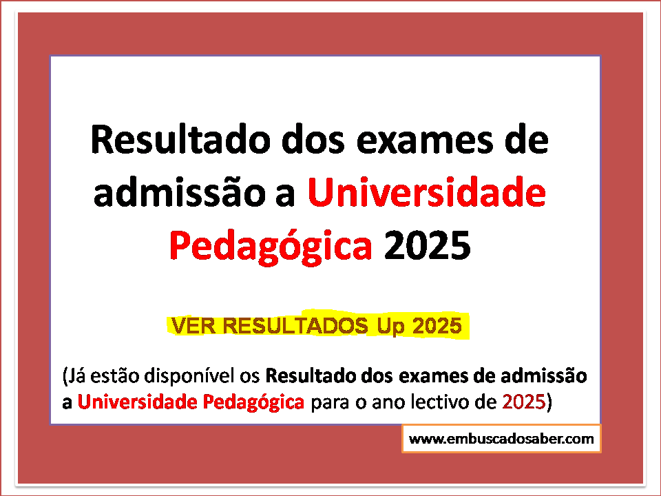 Os Resultados UP 2025 já estão disponíveis