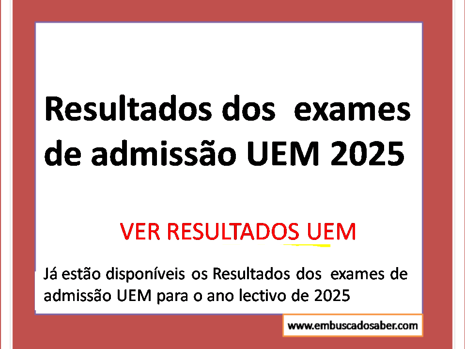 Resultados UEM 2025