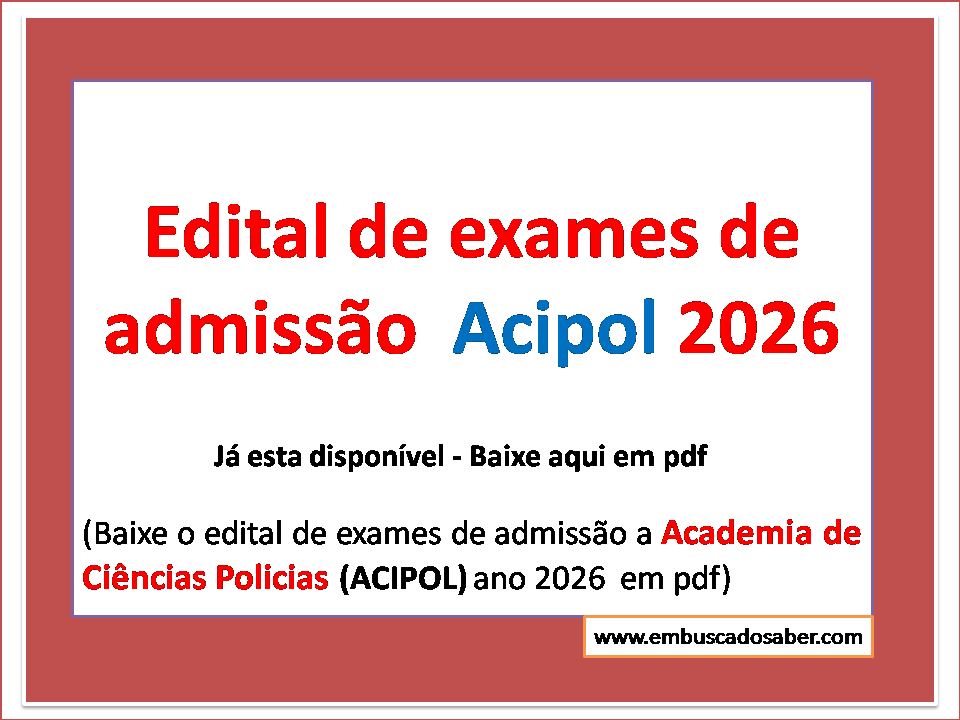 Edital Acipol 2026