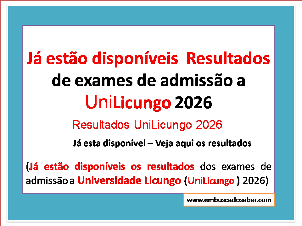 Resultados UniLicungo 2026