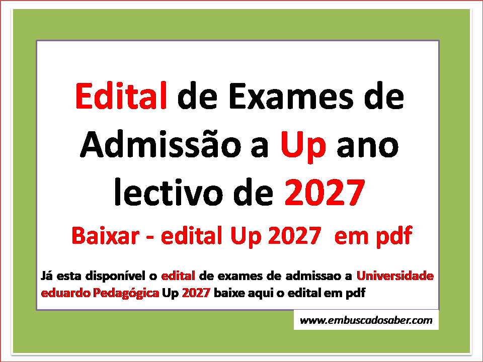 Edital Up 2027